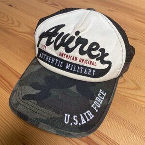 Avirex Vintage Military US Air Force Strapback Trucker Hat